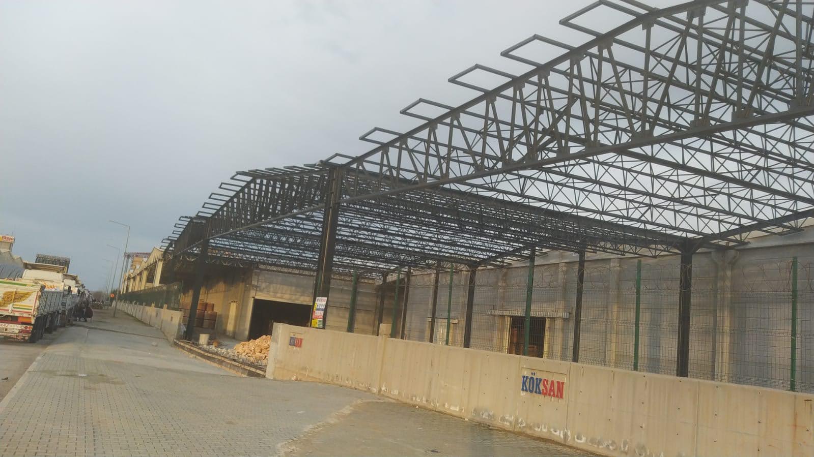 2500 m2 Çelik Çatı İmalatları